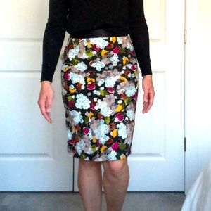 Anthropologie Girls from Savoy Linen Pencil Skirt